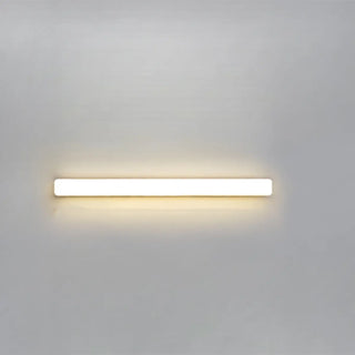 Straight White Minimalist LED Bathroom Vanity Light Zawala Image - 5