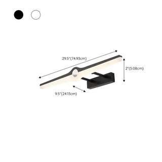 Modern Minimalist Straight LED Bathroom Vanity Light Zawala Image - 13