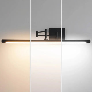 ZOWALA - Minimalist Adjustable Black Cylinder Vanity Light Image - 12