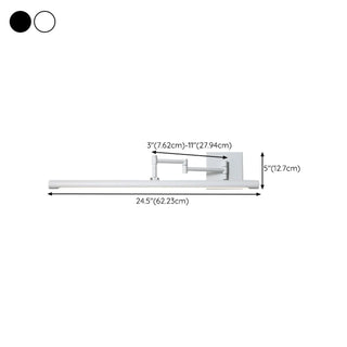 ZOWALA - Minimalist Adjustable Black Cylinder Vanity Light Image - 18