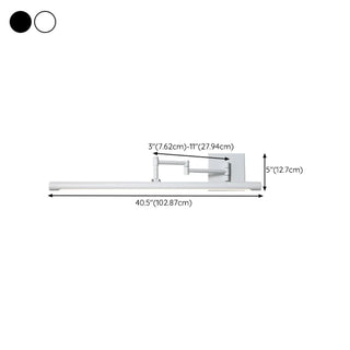ZOWALA - Minimalist Adjustable Black Cylinder Vanity Light Image - 20