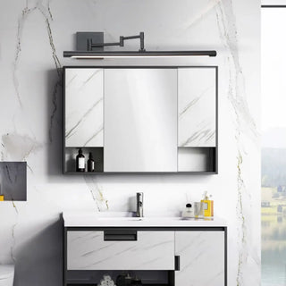 ZOWALA - Minimalist Adjustable Black Cylinder Vanity Light Image - 4