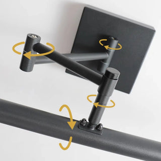ZOWALA - Minimalist Adjustable Black Cylinder Vanity Light Image - 9