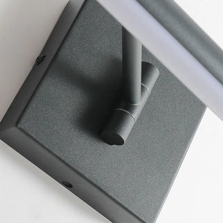 Minimalist Black Linear LED Swing Arm Vanity Light Zawala Image - 11