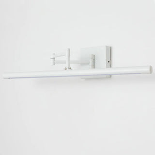 Minimalist Black Linear LED Swing Arm Vanity Light Zawala Image - 5
