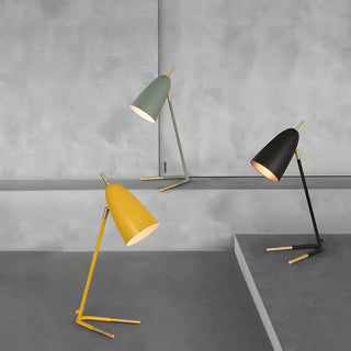 Minimalist Conical Metal Shade Bedside Table Lamp Zawala Image - 7