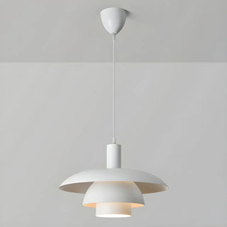 ZOWALA - Industrial Dining Room Red Metal Multi-Tier Pendant Light Image - 12