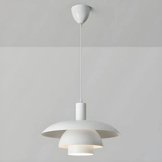 ZOWALA - Industrial Dining Room Red Metal Multi-Tier Pendant Light Image - 16