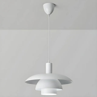 ZOWALA - Industrial Dining Room Red Metal Multi-Tier Pendant Light Image - 17