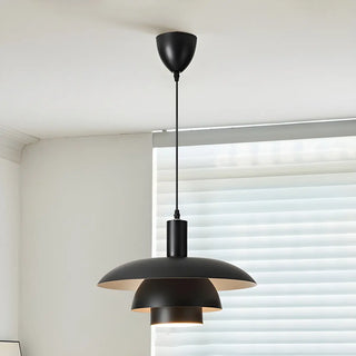ZOWALA - Industrial Dining Room Red Metal Multi-Tier Pendant Light Image - 2