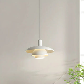 ZOWALA - Industrial Dining Room Red Metal Multi-Tier Pendant Light Image - 9