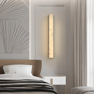 ZOWALA - Minimalist Marble Vertical LED Wall Sconce Light Image - 1