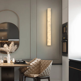 ZOWALA - Minimalist Marble Vertical LED Wall Sconce Light Image - 2