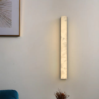 ZOWALA - Minimalist Marble Vertical LED Wall Sconce Light Image - 3