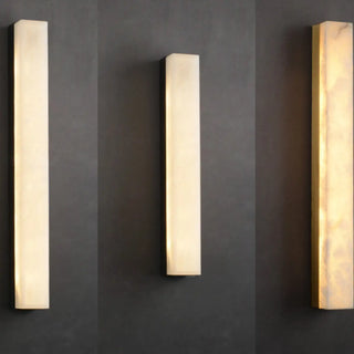 ZOWALA - Minimalist Marble Vertical LED Wall Sconce Light Image - 5