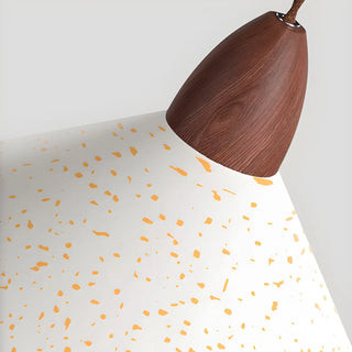 Minimalist White Metal Cone Bedroom Pendant Light Zawala Image - 12
