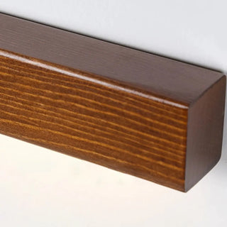 Minimalist Rectangular Wooden Linear LED Vanity Light Zawala Image - 13