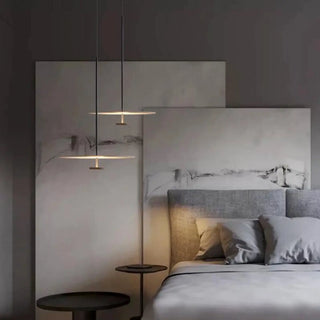 ZOWALA - Modern Black UFO Disc Acrylic Dining Room Pendant Light Image - 10