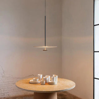 ZOWALA - Modern Black UFO Disc Acrylic Dining Room Pendant Light Image - 4