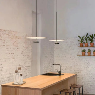 ZOWALA - Modern Black UFO Disc Acrylic Dining Room Pendant Light Image - 5