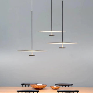 ZOWALA - Modern Black UFO Disc Acrylic Dining Room Pendant Light Image - 7
