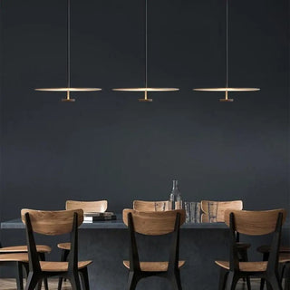 ZOWALA - Modern Black UFO Disc Acrylic Dining Room Pendant Light Image - 8