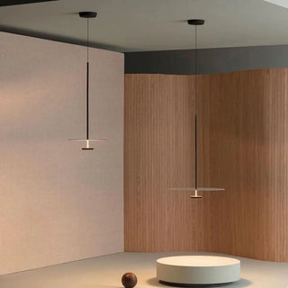 ZOWALA - Modern Black UFO Disc Acrylic Dining Room Pendant Light Image - 9