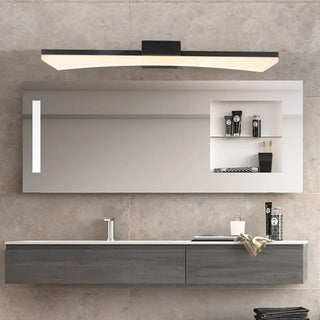 Minimalist Black Geometric Bathroom Vanity Light  Zawala Image - 2