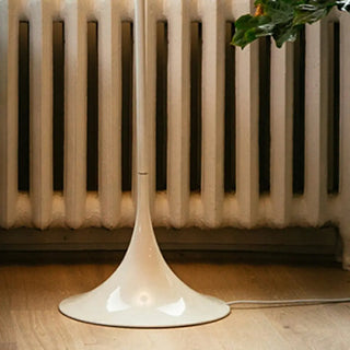 Contemporary White Mushroom Metal LED Floor Lamp Zawala Image - 14