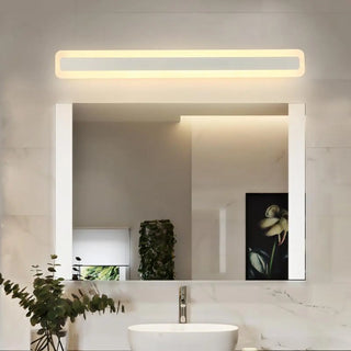 Minimalist White Rectangular LED Bathroom Vanity Light Zawala Image - 1