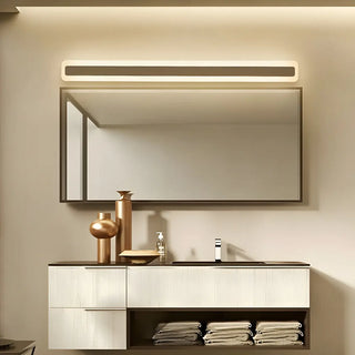 Minimalist White Rectangular LED Bathroom Vanity Light Zawala Image - 2