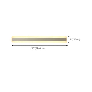 Minimalist White Rectangular LED Bathroom Vanity Light Zawala Image - 21