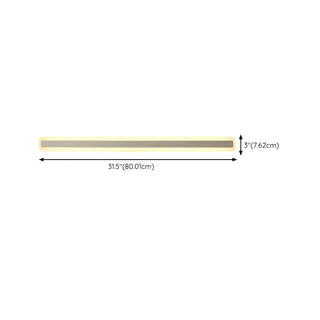 Minimalist White Rectangular LED Bathroom Vanity Light Zawala Image - 22