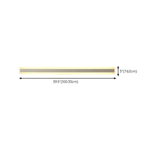 Minimalist White Rectangular LED Bathroom Vanity Light Zawala Image - 23