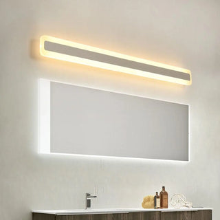 Minimalist White Rectangular LED Bathroom Vanity Light Zawala Image - 4