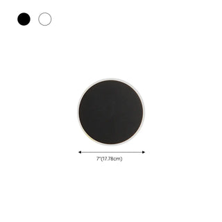 ZOWALA - Minimalist White Round LED Acrylic Wall Sconce #size