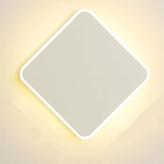 ZOWALA - Minimalist White Round LED Acrylic Wall Sconce Image - 6