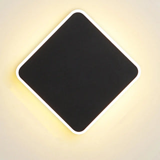 ZOWALA - Minimalist White Round LED Acrylic Wall Sconce Image - 7