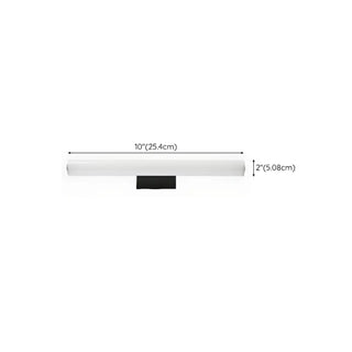 ZOWALA - Modern White Cylinder LED Vanity Light Fixture #size