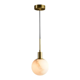 Minimalistic Alabaster White Mini Bell Globe Pendant Light Zawala Image - 11