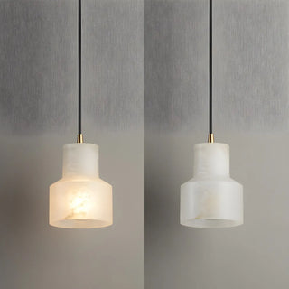 Minimalistic Alabaster White Mini Bell Globe Pendant Light Zawala Image - 14