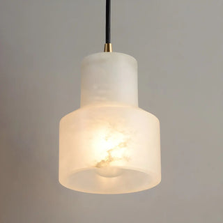 Minimalistic Alabaster White Mini Bell Globe Pendant Light Zawala Image - 15