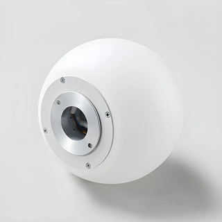 Minimalist Bedroom White Ball Flush Mount Ceiling Light Zawala Image - 8