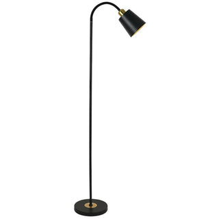 ZOWALA - Minimalist White Cone Metal Adjustable Floor Lamp Image - 5