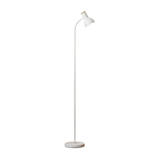 Minimalist White Cone Bedside Reading Floor Lamp Zawala Image - 12