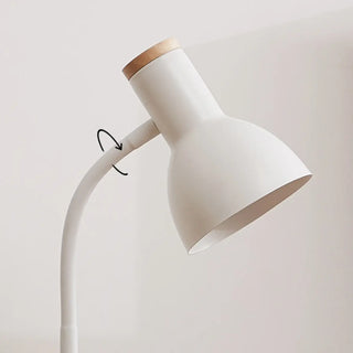 Minimalist White Cone Bedside Reading Floor Lamp Zawala Image - 9