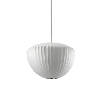 ZOWALA - Minimalist Bowl White Small Fabric Living Room Pendant Light Image - 4
