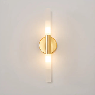ZOWALA - Minimalist White Glass Column Bathroom Vanity Light Image - 13