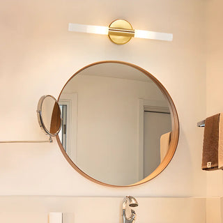 ZOWALA - Minimalist White Glass Column Bathroom Vanity Light Image - 4