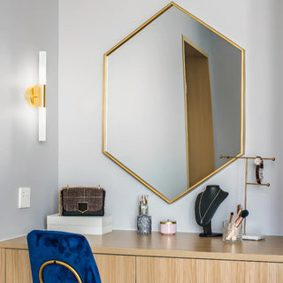 ZOWALA - Minimalist White Glass Column Bathroom Vanity Light Image - 5